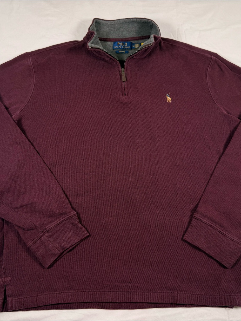 Polo by Ralph Lauren Men's Wine Half-Zip Pullover